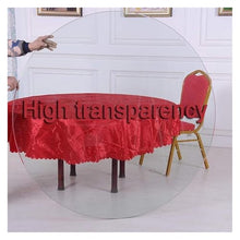 LLHBBSHYYDM Round Table Top, Turntable Dining Table, Glass Table Top Round Dining Table Glass Top Replacement Glass for End Tables(110cm-43in)