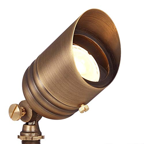 VOLT 12V Brass Fat Boy LED Outdoor Spotlight 6-Pack Kit Bronze
