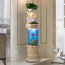 GLigeT Outdoor Water Fountain Garden Aquarium, Living Room Circulation Water Waterfall Fountain, Creative Home Large Floor Decoration Landscape Outdoor Fountain (Size : L)