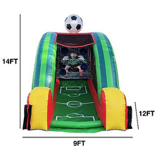 JumpOrange Inflatable Soccer Game with Blower and Foam Ball Soccer