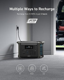 Anker SOLIX F1500 Portable Power Station, 1,536Wh, 1,800W, for Home Use