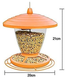Feiyx Bird Feeder, Roof Hangin, Clear Window Bird Feeder, Bird Feeders for Outside, for Nature Lover, Wild Bird Watcher, Kids