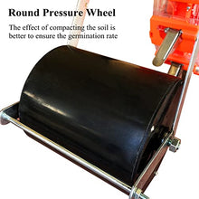 DLYZAYE Portable Manual Seeder Spreaders, Hand-Push Roller Seeder with 8 Seed Plates, Double Cylinder Seeding Planter & Fertilizer Applicator for Corn Soybean Peanut Cotton,6 Mouths