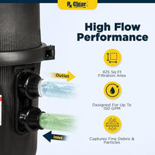 Rx Clear 425 Sq Ft Quad Cartridge Pool Filter for Swimming Pools