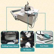 LGXEnzhuo 220V 1.7KW Woodworking Edge Trimmer, Rocker Arm Design