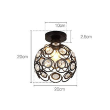 FidemM Lamp Nordic Net Red Crystal Aisle Corridor Staircase Porch Entrance Hall Balcony Led Ceiling Lamp