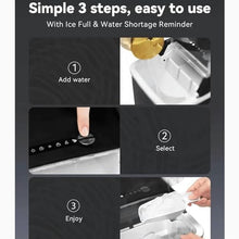 Ice Makers Countertop Portable Small Ice Machine with Self-Cleaning 9 Cubes Ready in 7 Mins