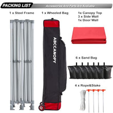 ABCCANOPY Premium Commercial Instant Canopy Tent 10x20 Red