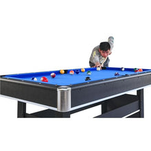 Wanttii Pool Table with Table Tennis Top, Modern Billiards Table (Blue)
