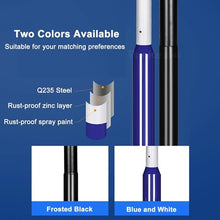 XYIANG Outdoor Street Light Pole, Solar Lamp Posts for Outdoor Light, Universal Metal Light Post, for Backyard, Patio, Walkway, Street - 7Ft/10Ft/13Ft Tall(Blue-4M/13Ft)