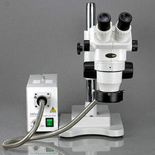 AmScope Professional Binocular Stereo Zoom Microscope with Fiber-Optic Ring Light Clear