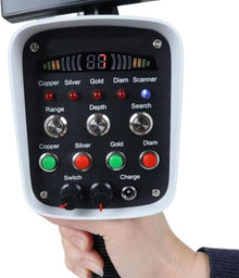 Metal Scanner Detector, 1000m Range and 30m Depth, Underground Metal Detection Finder with Display, High Accuracy, 12v 1600mah Battery, for Gold Silver Copper