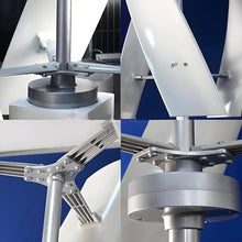 Wind Turbine Generator Kit, 10000W 12000W Portable Vertical Helix Wind Power Turbine Generator, 3 Blade Wind Generator Kit with Charge Controller for Marine RV Home Industrial Energy 10000W-48V