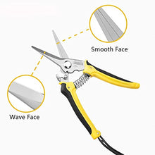 MVNOIRE Garden Scissors Hand Tools Cutter Pruner Shears For Yard Seedlings Orchard Pruning Branches Flowers