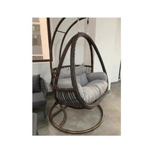 Xilin-872 Home Rattan Chairs- Hanging Chair Family Balcony Rocking Chair Double Person Hanging Basket Indoor Swing Hammock Chair Leisure Chair Patio Lounge Chair