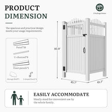 YITAHOME 81" H x46 W x 46" L Outdoor Shower Enclosure(X-Pattern)
