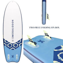 ISLE Surf and SUP Megalodon Inflatable Paddle Board Bundle Slate/Lumin/Navy 15'