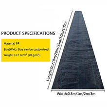 YYHJ Weed Barrier Landscape Fabric,Heavy-Duty Garden Erosion Control Blanket,Ground Cover UV Stabilised Control Sheet 90g/m²,Weeds Block Gardening Mat,for Outdoor Gardens Lawns and Walkways