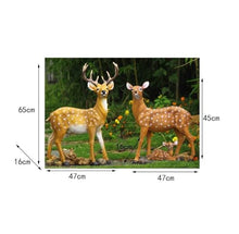 HANMENGNA Garden Sculptures Outdoor Statues Sika Deer Animal Sculpture Garden Crafts Decoration Lawn Statue Ornament Outdoor Statue