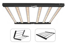 Helios Full Spectrum LED Grow Light | Foldable Bar Design with Manual Dimmer RJ11 | Built-in UL Certified Driver | Energy-Efficient Commercial Horticulture High-Efficacy Lights (640, Watts), Black