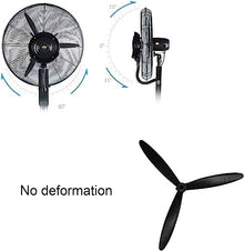 Pealihuy Industrial Misting Fan with Oscillating Cooling Mist Humidifier Height Adjustable 3 Speed Swivel Function Misting Cooling Fan for Home Office and Restaurant,65 CM