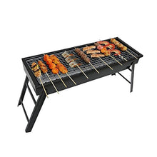 Barbecue Charcoal Grill Portable Folding Outdoor Stainless Steel Smoker Grill for Picnic Garden Terrace Camping Travel