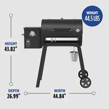 Pit Boss 700 Carbon Series Wood Pellet Grill & Smoker with LCD Digital Controller, 718-Sq. in. Cooking Space, 180°F to 500°F Temperature Range, Meat Probe, 13.5 lb. Pellet Hopper, Black