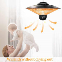 Outdoor Hanging Heater, Patio Heater with Remote, 3S Fast Heating, No Noise, IP44 Waterproof for Restaurant Patio Backyard Garage Decks