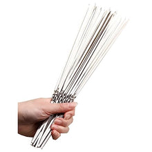 NYTFHMS Shish Kabob Skewers, Barbecue Sticks, Stainless Steel Grilling Skewers, Easy to Wear Meat, Reusable, for Camping, Party,35 * 0.36 * 0.1cm-500
