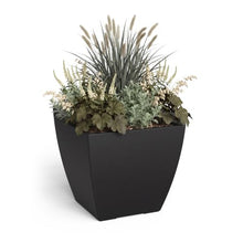 Mayne Kade 24in Self-Watering Modern Square Planter, Black