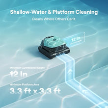 Beatbot Sora 10 Cordless Robotic Pool Vacuum Cleaner with iSkim 24/7 Cleaning Solar Powered Skimmer, Cleans Floor, Walls, Waterline and Surface-Cyan Green & Blue