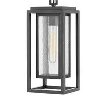 Hinkley Republic Medium Hanging Outdoor Lantern, Low Voltage, LED Included, Composite, Clear Seedy Glass Panes, Anti-Fading Finish, Oil Rubbed Bronze Finish