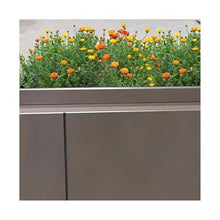 YUHUAWF Garden Bench Outdoor Flower Box Square Sales Department Commercial Beds Outside Street Horticultural Boxes Planter Box with Bench