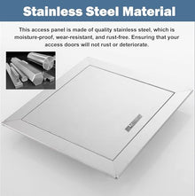 Blazea Outdoor Kitchen Access Door Stainless Steel, Plumbing Access Panel with Recessed Handle, Waterproof Anti-Rust Inspection Door Flush Mount(36x46in)