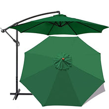 FKTHYO Parasols Patio Umbrella Cover Cloth 2.7/300cm,Polyester Replacement Canvas, 6 Ribs 8 Ribs Outdoor Table Umbrella Canopy Sun Shade Cover Replacement Cloth for Umbrella,Green-300cm/9.8ft (8ribs)