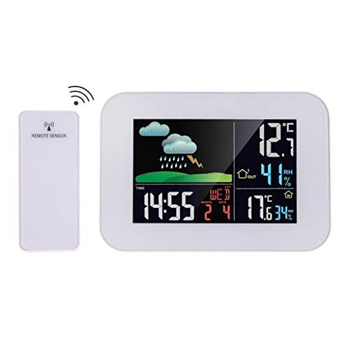 MVUYO High-Precision Multifunctional LCD Indoor and Outdoor Thermometer and Hygrometer