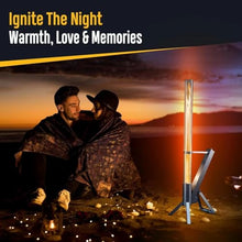 Patio Heater, Heavy Duty Stainless Steel, Outdoor Decorative Pellet Torch for Ambiance, Easy Assembly, Fire Column for Backyard Gatherings