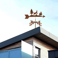 Weathervanes for Roofs Cast Iron Metal Weather Vane Vintage Hollow Wind Direction Indicator for Outdoor Garden Farm Gazebo Paddock Decoration Wind Vane (Style 5) (Style 1)
