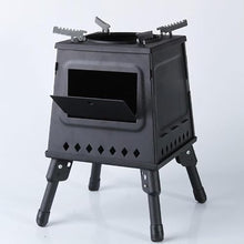 Fire Pit Portable Folding Firewood Stove Table for BBQ Picnic Outdoor Camping Card Type