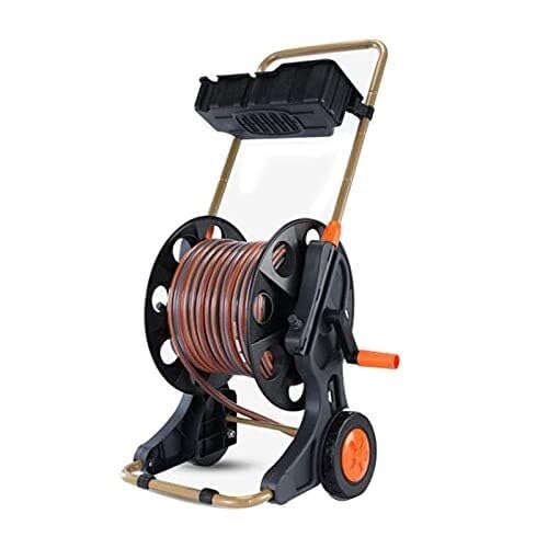 Garden Hose Cart with 60m Water Pipe, Portable Reinforced Hose Reel Storage Box for Car Cleaning, Pet Bathing, and Garden Watering – Easy to Use & Store