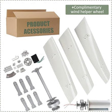 CHRISK 24v,Wind Turbine Generator Kit 8000W Portable Vertical Helix Wind Power Turbine Generator Kit 3 Blade Wind Generator Kit