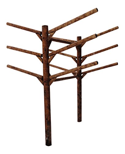 Log Kayak Rack 6 Place Buried in The Ground Canyon Brown