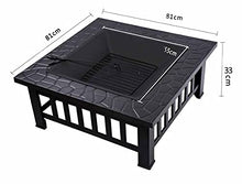 EGBHNJKL Multifunctional Outdoor Barbecue Table Iron Grill Courtyard Villa Fire Pit Backyard Brazier