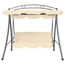 GBCDSWBR Convertible Swing Bench - 78x47.2x80.7 in. Outdoor Bed Seat Sand