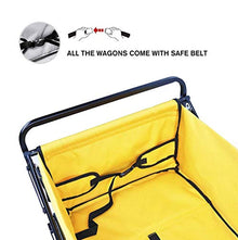 Camping cart, Garden Transport Trolley Folding Camping with Lining4-Wheel