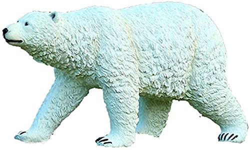 Polar Bear Garden Decoration, Animal Sculpture, Outdoor Garden Craft Ornament, Lawn Statue Decoration