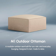 ROVE LAB M1 Outdoor Ottoman, Patio Furniture, Celestial Stone