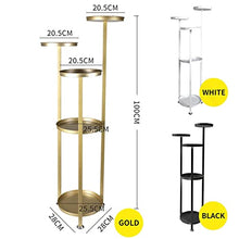 RWGOVLU Plant Stand 5 Tiers Metal Plant Shelves Flower Holder Plant Rack Display Shelf Home Indoor Outdoor Garden Decor Flower Stand with Foot Pad Flower Stand