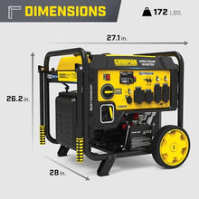 Champion 10,000-Watt Electric Start Portable Open Frame Inverter Generator