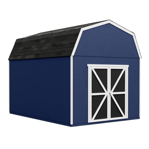 Handy Home Products Braymore 10x16 Do-It-Yourself Wooden Storage Shed with Floor Kit- Does not Include Paint or Roofing Shingles